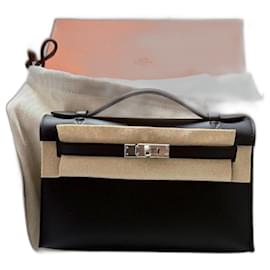 Hermès-Kelly pochette clutch bag-Black
