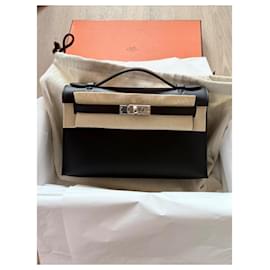 Hermès-Kelly pochette clutch bag-Black