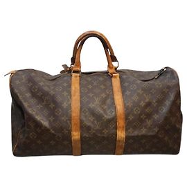 Bolsa de viagem Keepall 55 da Louis Vuitton Marrom