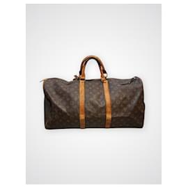 Louis Vuitton-Louis Vuitton Keepall 55 Travel Bag-Brown
