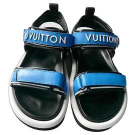 LOUIS VUITTON Sandale confort Pool Pillow Sold Out 39 Bleu clair