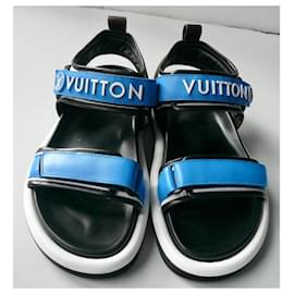Louis Vuitton-LOUIS VUITTON Sandale confort Pool Pillow Sold Out 39-Bleu clair