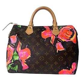 Louis Vuitton-Louis Vuitton Monogram Roses Speedy 30 (Brown)-Brown
