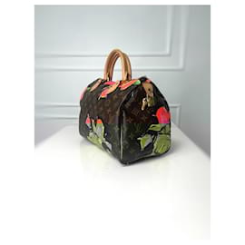 Louis Vuitton-Louis Vuitton Monogram Roses Speedy 30 (Brown)-Brown