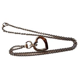 Collar Gucci Bambou plata y bambú Castaño Plata