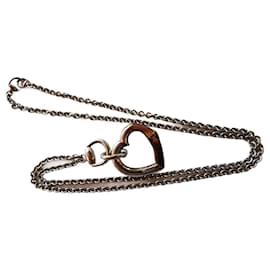Colar Gucci Bambou prata e bambu Marrom Prata
