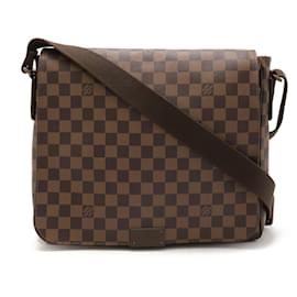 Louis Vuitton-Louis Vuitton Damier District MM Shoulder Bag N41212-Brown