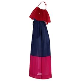Diane Von Furstenberg- Diane Von Furstenberg Sheer Maxi Dress in Multicolor Cotton-Multiple colors