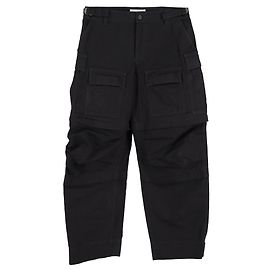 Pantalons cargo évasés Balenciaga en coton noir Noir