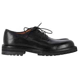 Autre Marque-Mr. P Jacques Derby Shoes in Black Leather-Black