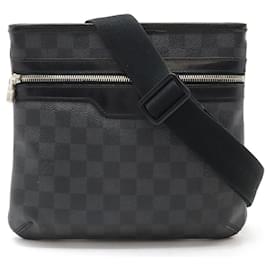 Louis Vuitton-Louis Vuitton Damier Graphite Thomas Shoulder Bag N58028-Black