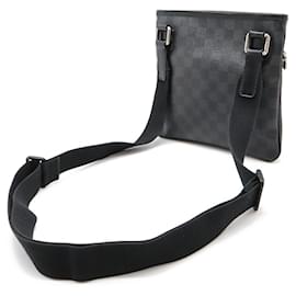Louis Vuitton-Louis Vuitton Damier Graphite Thomas Shoulder Bag N58028-Black