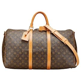 Louis Vuitton-Louis Vuitton Monogram Keepall 50 2way Bag M41416-Brown