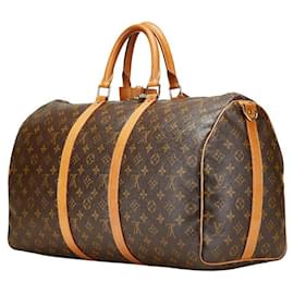 Louis Vuitton-Louis Vuitton Monogram Keepall 50 2way Bag M41416-Brown