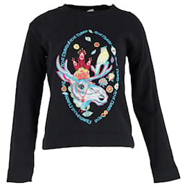 Oslavi Pullover aus schwarzer Baumwolle von Acne Studios Schwarz