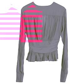 Autre Marque-ROTATE Birger Christensen Tracy Top in Pink Viscose-Pink
