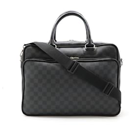 Louis Vuitton-Louis Vuitton Damier Graphite Icare 2way Briefcase N23253-Black