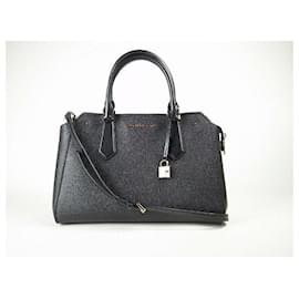 Michael Kors-Michael Kors Leather 2way Bag-Black