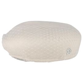 Maison Michel New Bonnie Veil Hat in White Wool White