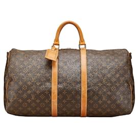 Louis Vuitton-Louis Vuitton Monogram Keepall 55 2way bag M41414-Brown