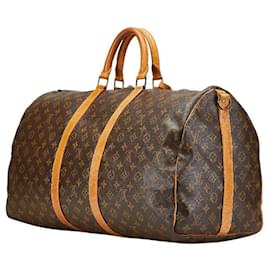 Louis Vuitton-Louis Vuitton Monogram Keepall 55 2way bag M41414-Brown