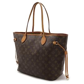 Louis Vuitton-Louis Vuitton Monogram Neverfull MM Shoulder Bag M40156-Brown