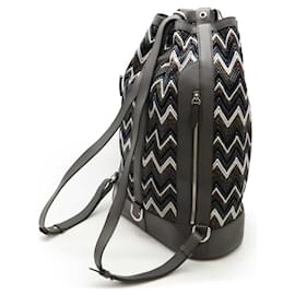 Louis Vuitton-Louis Vuitton PVC/Leather Monogram Eclipse 2way Backpack M43082-Grey