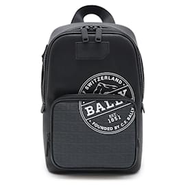Bally-Bally Coated Canvas SIHORN Shoulder Bag-Black