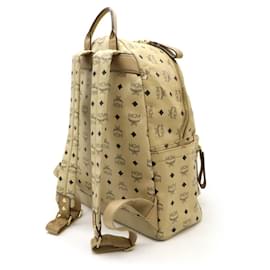 MCM-MCM Visetos Logogram Backpack MMK2AVE01IG001-Brown,Beige