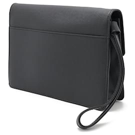 Louis Vuitton-Louis Vuitton Taiga Selenga Clutch Bag M30782-Black