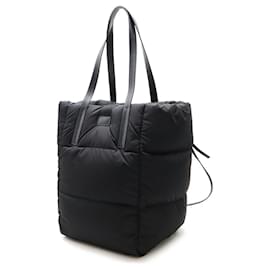 Moncler-Moncler Nylon Leather XANDER TOTE LARGE Tote Bag 5D000 03 M2170-Black