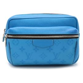 Louis Vuitton-Louis Vuitton Monogram Eclipse Taigarama Outdoor 2way Waist Bag M30459-Blue