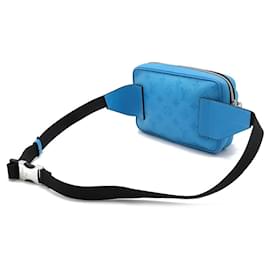 Louis Vuitton-Louis Vuitton Monogram Eclipse Taigarama Outdoor 2way Waist Bag M30459-Blue