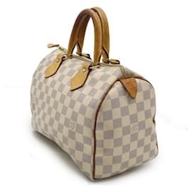 Louis Vuitton-Louis Vuitton Damier Azur Speedy 25 Handbag N41534-Brown,Beige
