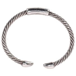Pulseira de bangles torcida Pomellato 67 em metal prateado Prata