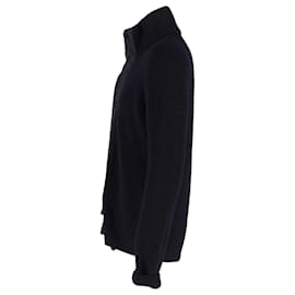 Prada-Cardigan en laine bleu marine de Prada Sport-Bleu,Bleu Marine