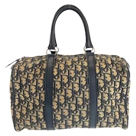 Christian Dior-Christian Dior Vintage Trotter Canvas Leather Handbag-Other