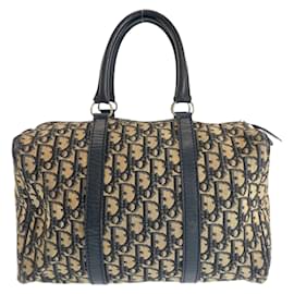 Christian Dior-Christian Dior Vintage Trotter Canvas Leather Handbag-Other