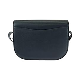 Christian Dior-Christian Dior Vintage Black Leather Shoulder Bag-Black