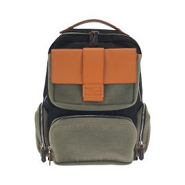 Zaino Fendi Zucca Pattern Nero Arancione Cachi
