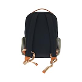 Fendi-Fendi Zucca Pattern Rucksack Backpack-Black,Orange,Khaki