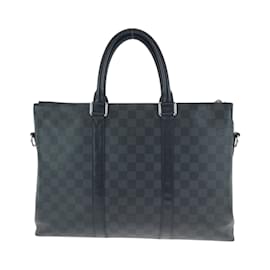 Louis Vuitton-Louis Vuitton Damier Graphite Anton Shoulder Bag-Brown,Black