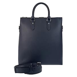 Louis Vuitton-Louis Vuitton Taiga Anton Tote Bag-Navy blue
