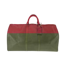 Louis Vuitton-Louis Vuitton Epi Keepall 55 Boston Bag-Red