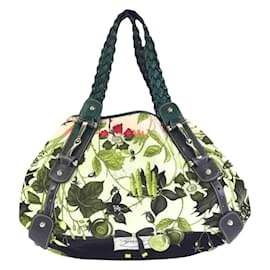 Gucci-Gucci Horsebit Floral Print Tote Bag-Multiple colors,Green