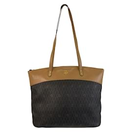 Christian Dior-Christian Dior Vintage Honeycomb Tote Bag-Brown,Camel