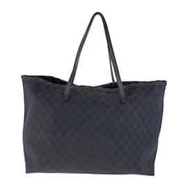 Gucci-Gucci Brown GG Canvas Tote Bag-Brown