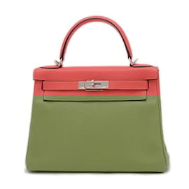 Hermès-Sac à main Hermes Kelly 28 en Rose Jaipur-Rose