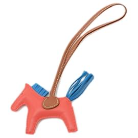 Hermès-Hermes Rodeo PM Bag Charm-Red,Blue,Golden
