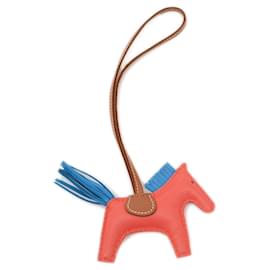 Hermès-Hermes Rodeo PM Bag Charm-Red,Blue,Golden